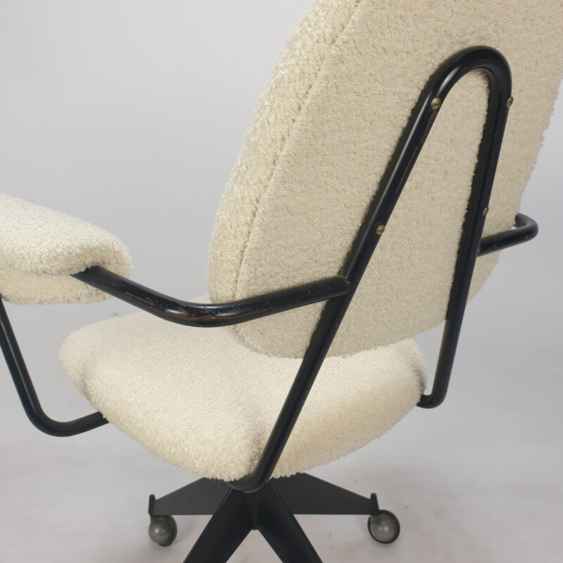 Vintage swivel armchair by Gastone Rinaldi for Rima, Italy 1960s