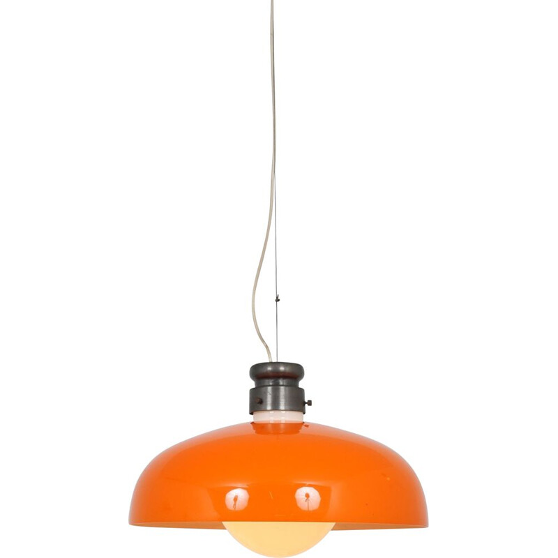 Lámpara de suspensión vintage de Alessandro Pianon para Vistosi, Italia 1960