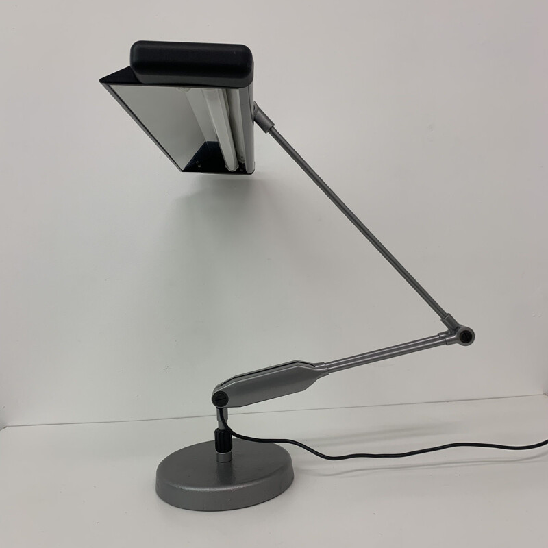 Lámpara de escritorio vintage regulable posmoderna, 1980