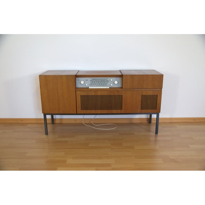 Teak Braun "HM 6" stereo cabinet, Herbert HIRCHE - 1960s