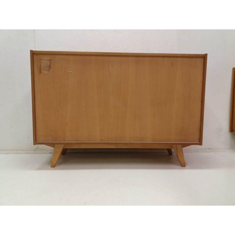 Vintage oak chest of drawers by Jiroutek, Czechoslovakia 1960