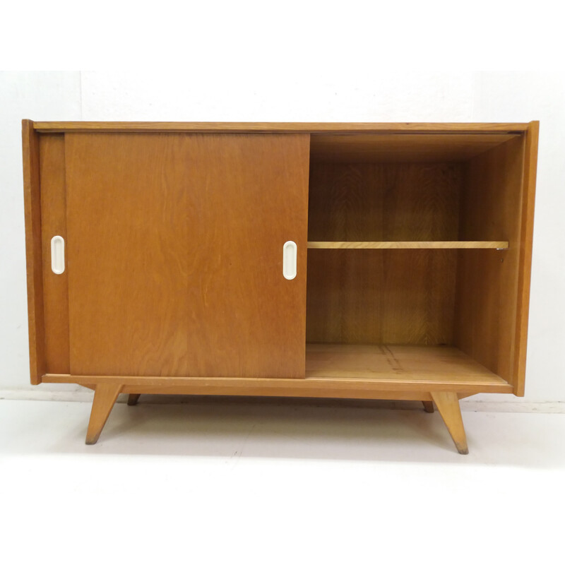 Vintage oak chest of drawers by Jiroutek, Czechoslovakia 1960