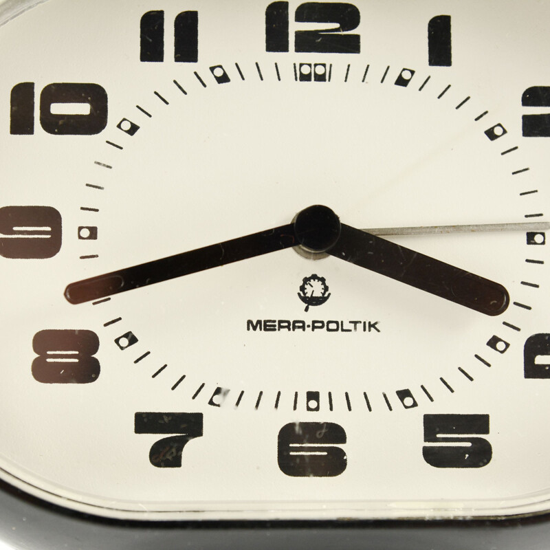 Reloj despertador vintage Mera-Poltik, Polonia 1970