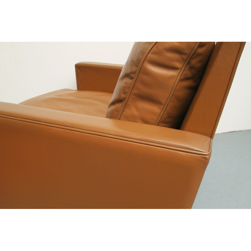 Vintage leather armchair by George Nelson for Herman Miller, 1960s