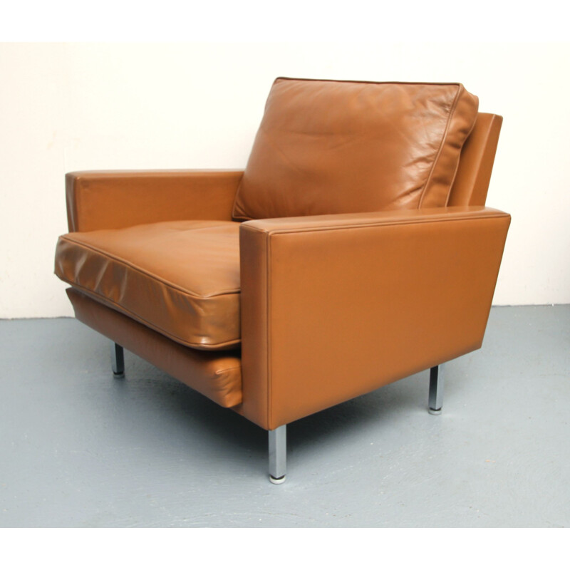 Vintage leather armchair by George Nelson for Herman Miller, 1960s