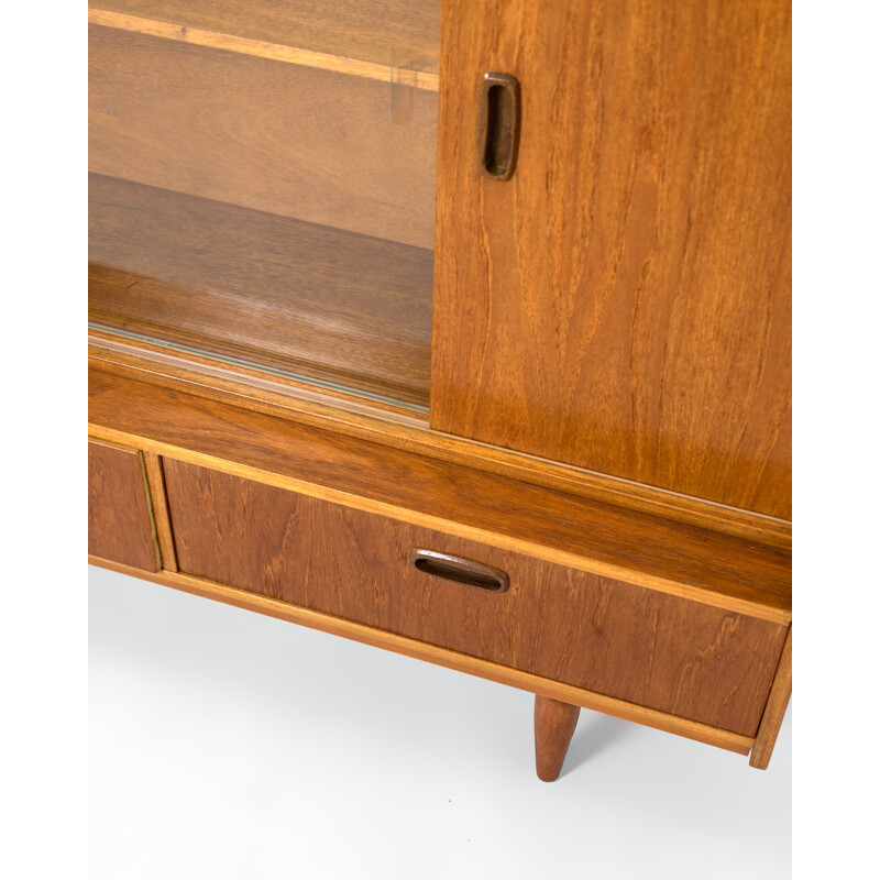 Mid century teak display cabinet, UK 1960s