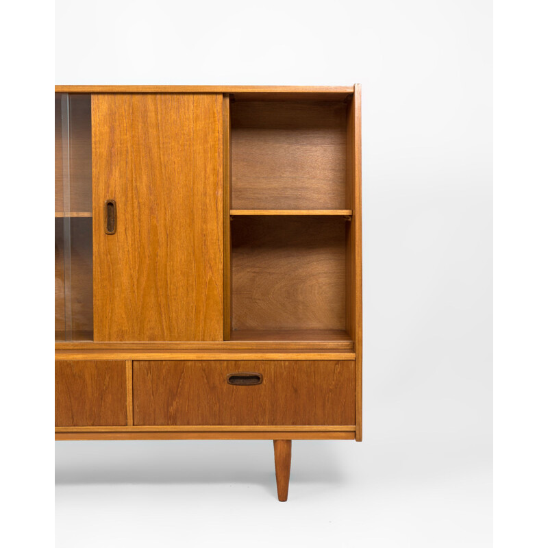 Mid century teak display cabinet, UK 1960s