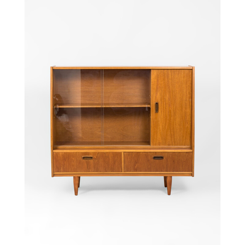 Mid century teak display cabinet, UK 1960s