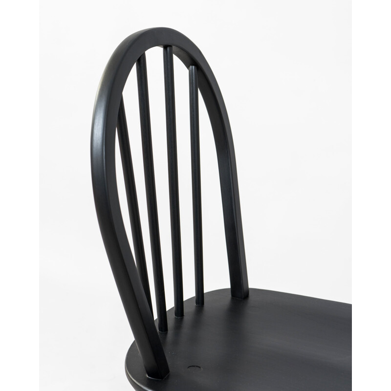 Schwarzer Vintage Windsor Stuhl von Lucian Ercolani für Ercol, Großbritannien 1960