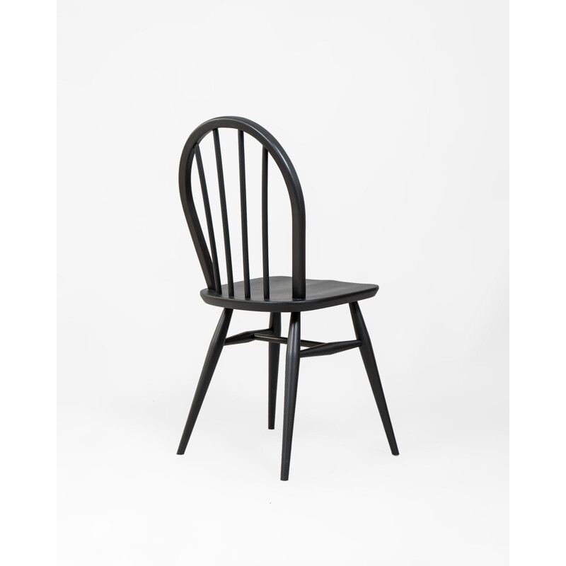 Vintage zwarte Windsor stoel van Lucian Ercolani voor Ercol, UK 1960