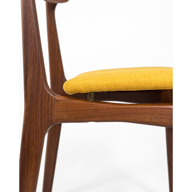 Silla danesa vintage de Schiønning y Elgaard, Dinamarca 1960