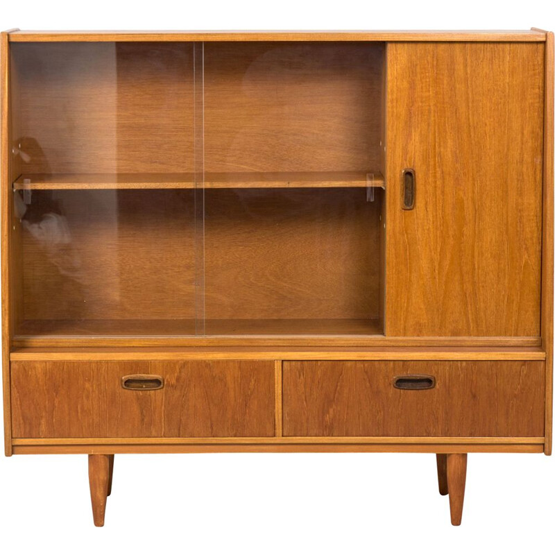 Mid century teak display cabinet, UK 1960s