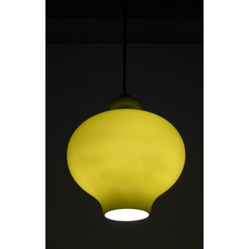 Staff pendant lamp in in Holmegaard glass - 1960s