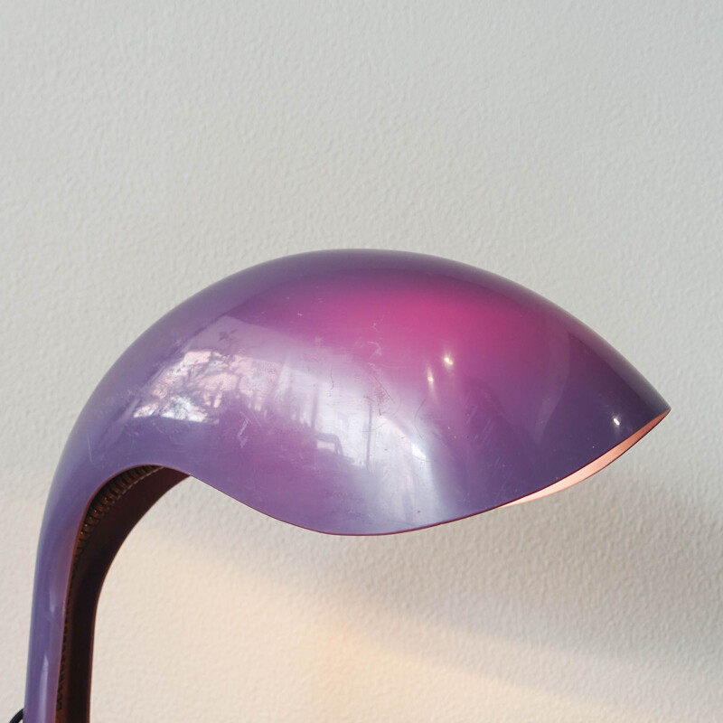 Lampe de table Rhea vintage italien en plastique et métal par Marcello Cuneo pour Ampaglas, 1960