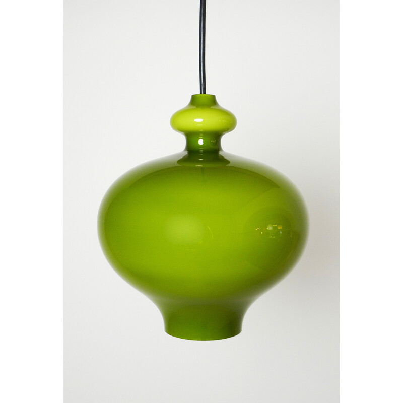 Staff pendant lamp in in Holmegaard glass - 1960s