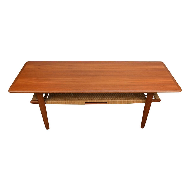 Mesa de café Vintage de teca de Kurt Østervig para Jason Møble, Dinamarca