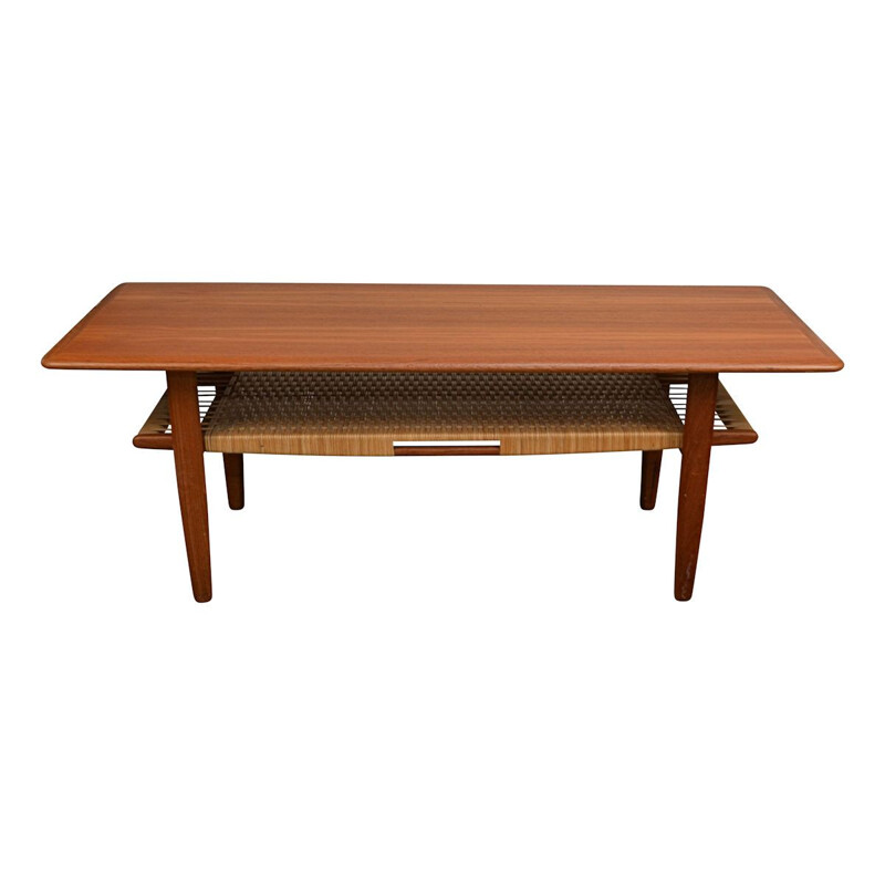 Vintage teak coffee table by Kurt Østervig for Jason Møble, Denmark