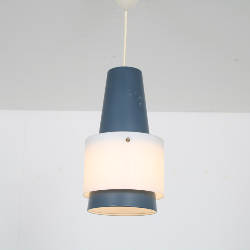 Lámpara de suspensión vintage de Louis Kalff para Philips, Países Bajos 1950
