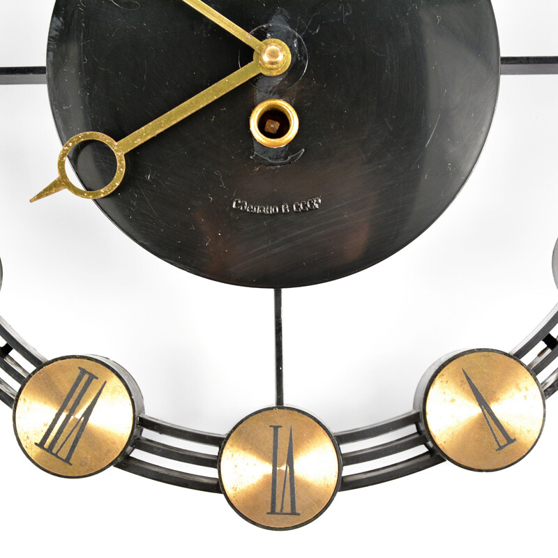 Reloj de pared modernista vintage de Mayak, 1960