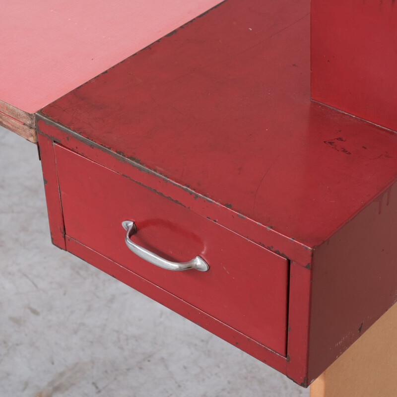 French vintage desk and chair by Jean Prouve & Jules Leleu, 1936