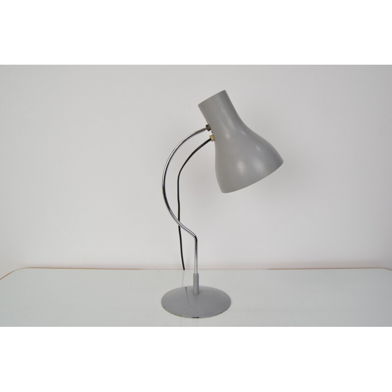 Vintage lamp in lacquered metal and chrome by Josef Hurka for Napako, Czechoslovakia 1970