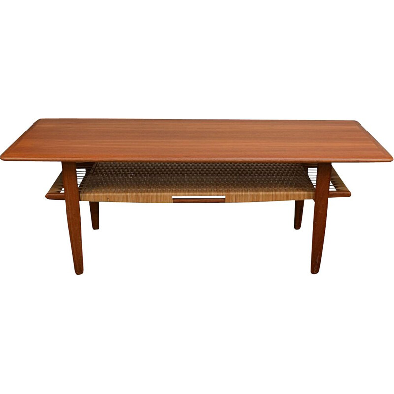 Vintage teak coffee table by Kurt Østervig for Jason Møble, Denmark