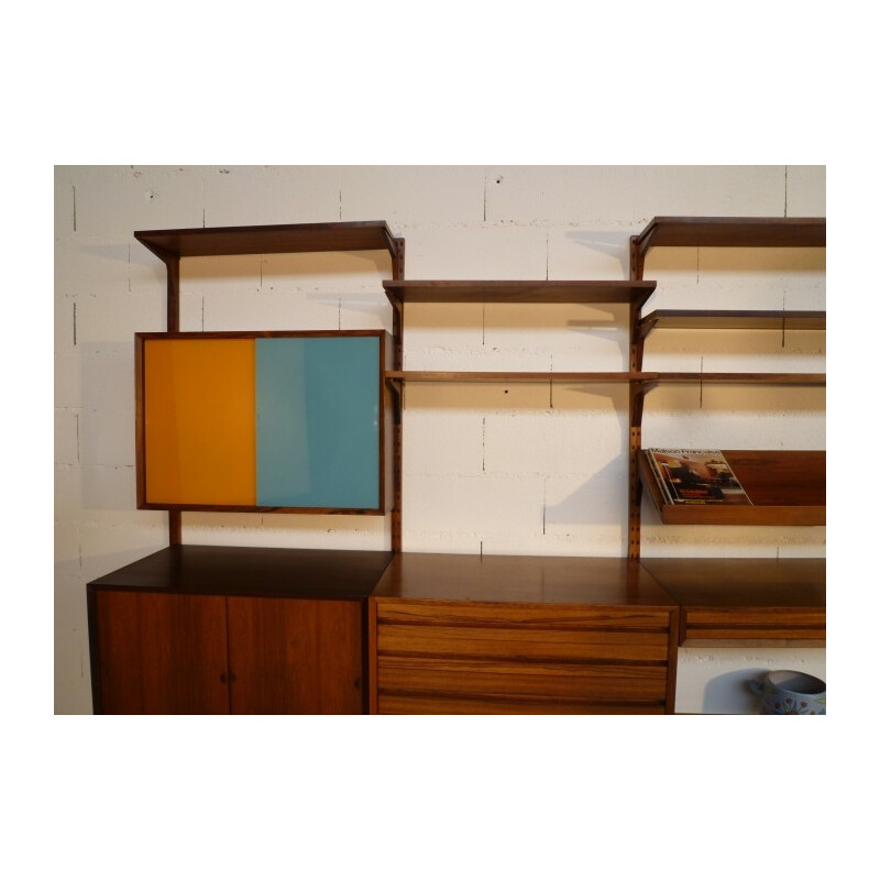 Adaptable rosewood library set, Poul CADOVIUS - 1960s