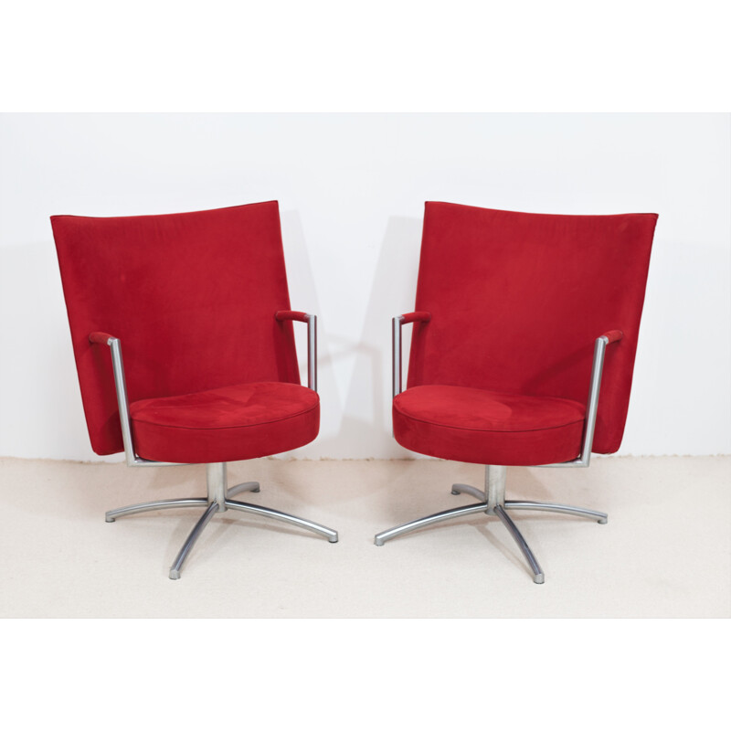 Pair of vintage "Partner" armchairs by Johannes Foersom & Peter Hiort-Lorentzen