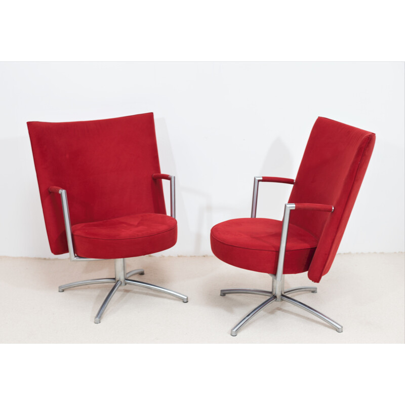 Pair of vintage "Partner" armchairs by Johannes Foersom & Peter Hiort-Lorentzen