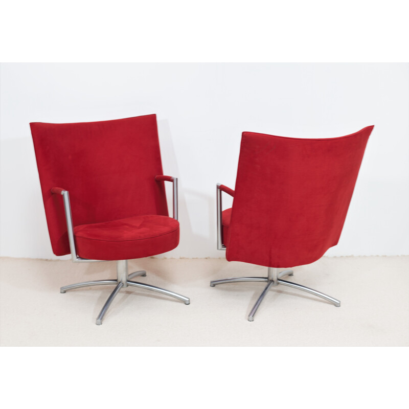 Pair of vintage "Partner" armchairs by Johannes Foersom & Peter Hiort-Lorentzen