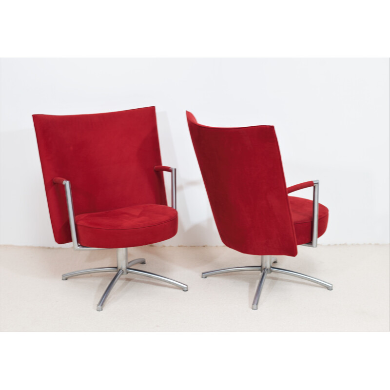 Pair of vintage "Partner" armchairs by Johannes Foersom & Peter Hiort-Lorentzen