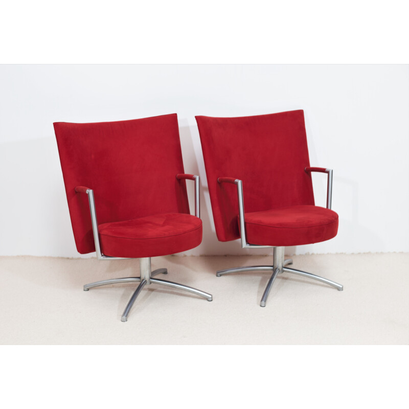 Pair of vintage "Partner" armchairs by Johannes Foersom & Peter Hiort-Lorentzen