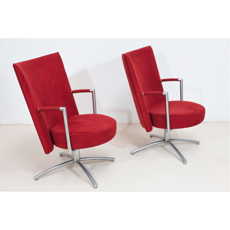 Pair of vintage "Partner" armchairs by Johannes Foersom & Peter Hiort-Lorentzen