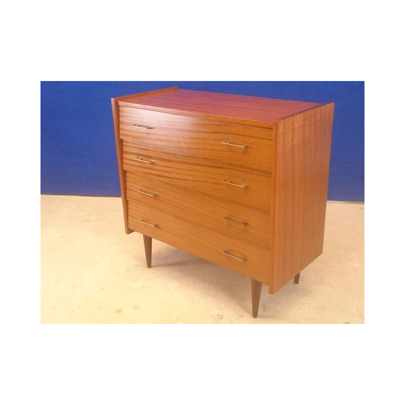 Vintage chest of drawers with 4 drawers - 1960s