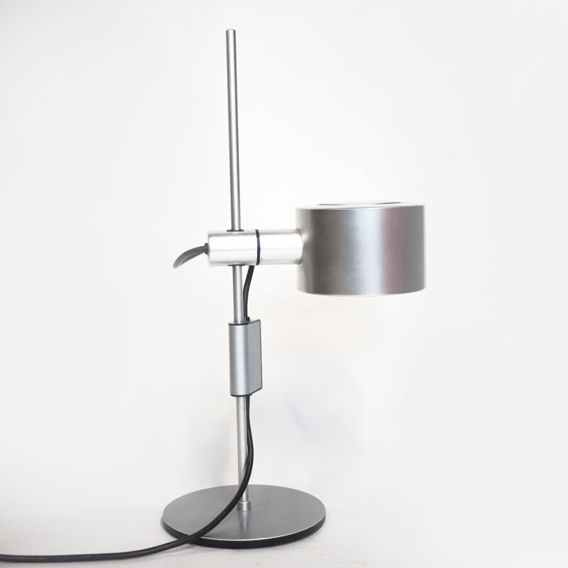 Vintage table lamp in silver by Peter Nelson & Ronald Holmes, 1960s