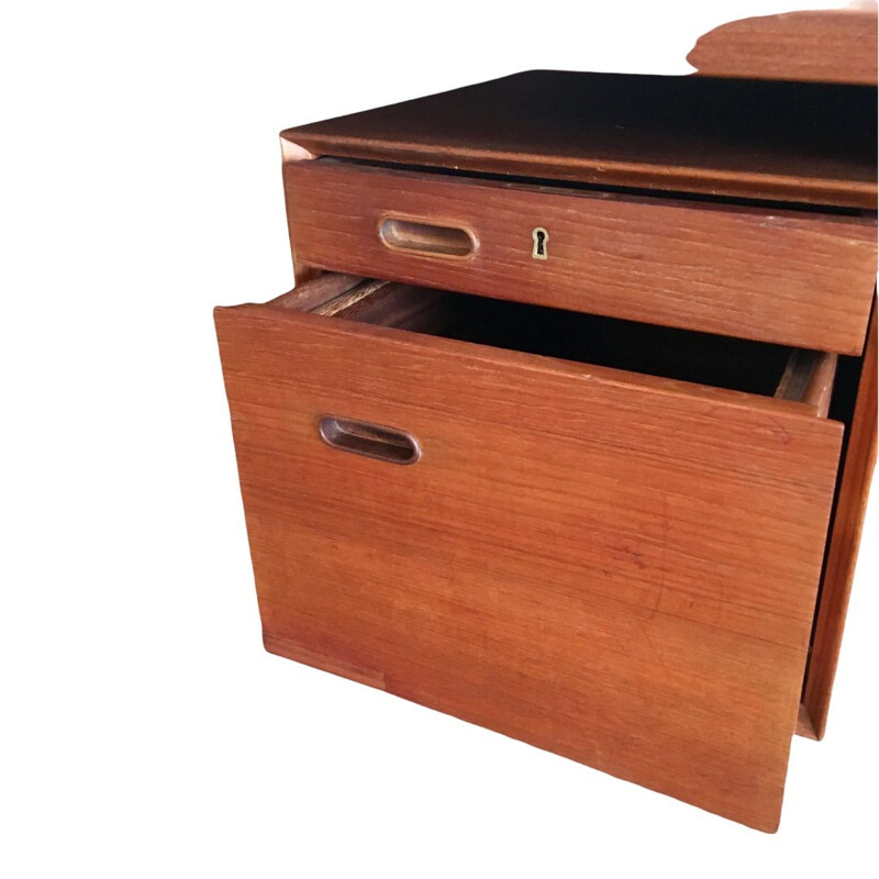 Vintage Teakholz Schreibtisch Modell 308 von Arne Vodder für Sibast, Dänemark 1960