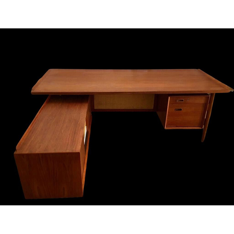 Scrivania vintage in teak modello 308 di Arne Vodder per Sibast, Danimarca 1960