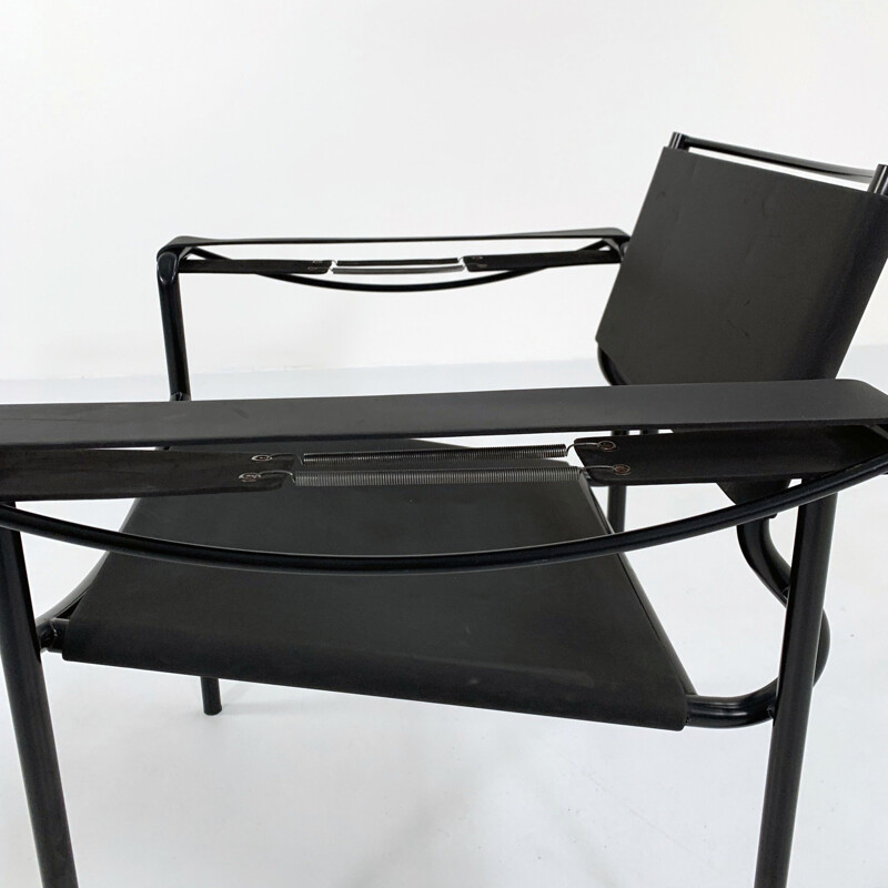 Paire de fauteuils vintage en cuir par Giandomenico Belotti pour Alias, 1980