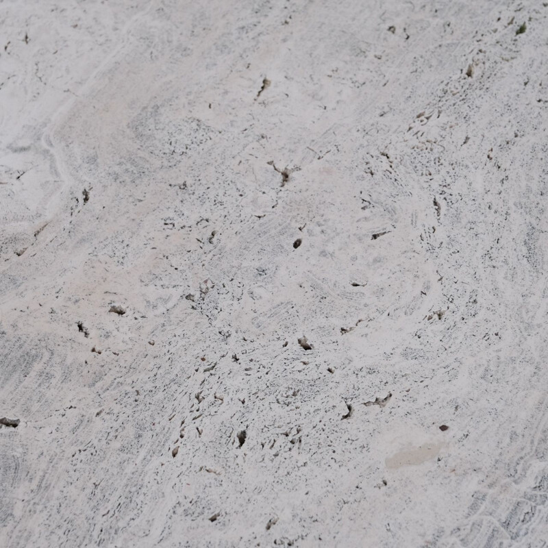 Mid-century Italian coffee table in travertine, 1970s