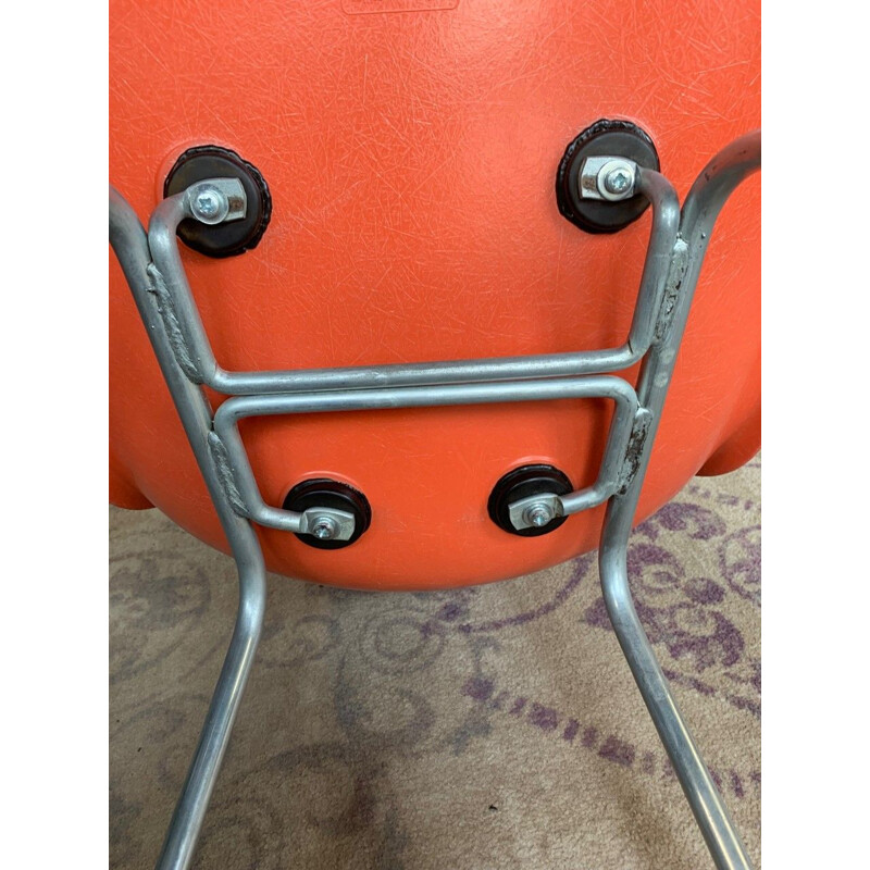 Silla Dsx naranja vintage de Charles