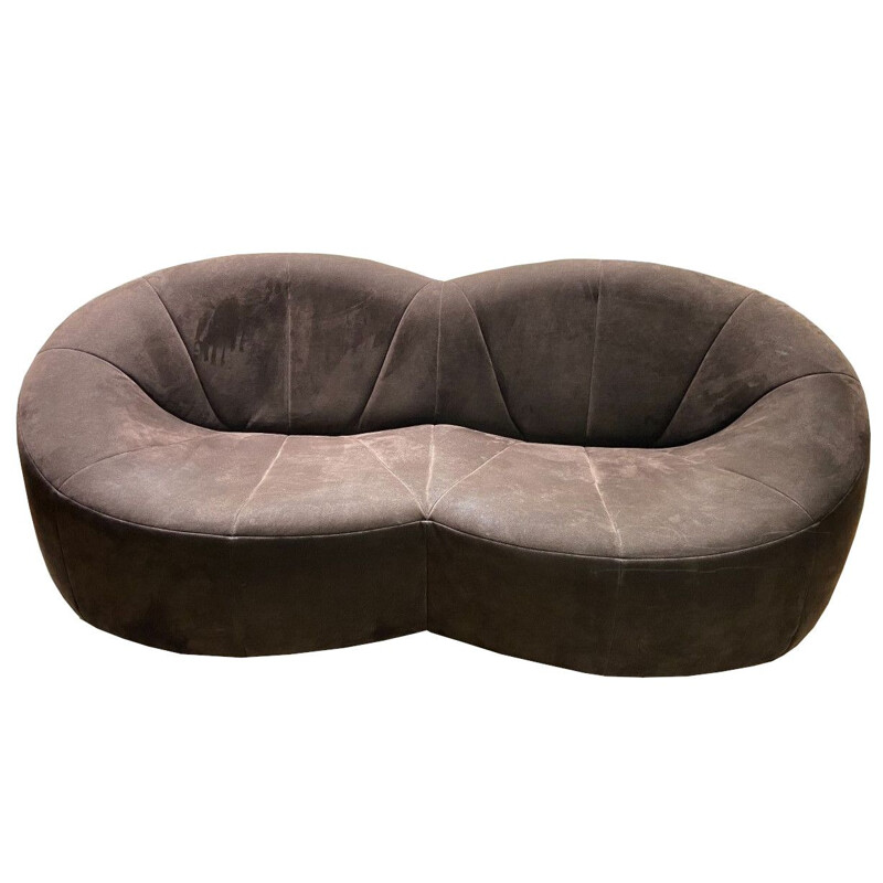 Sofá vintage Pumpkin 2 plazas marrón de Pierre Paulin para Ligne Roset