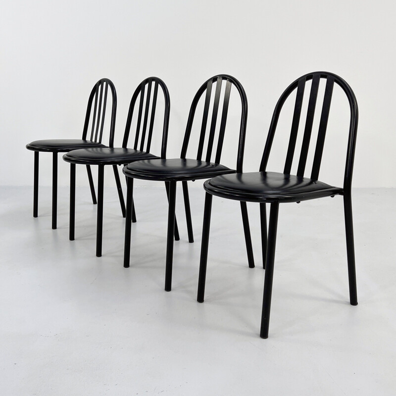 Set of 4 vintage chairs by Robert Mallet-Stevens for Pallucco Italia, 1980s
