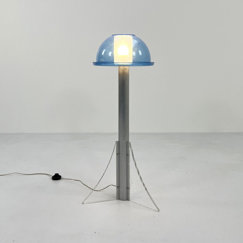 Postmodern vintage lamp in plexiglas by Guzzini, 1980s