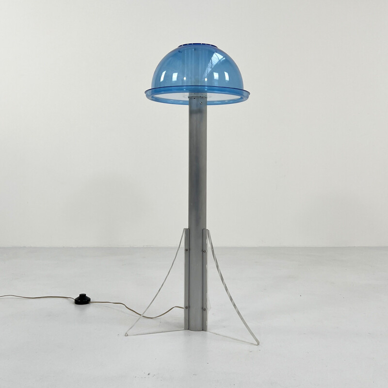 Postmodern vintage lamp in plexiglas by Guzzini, 1980s