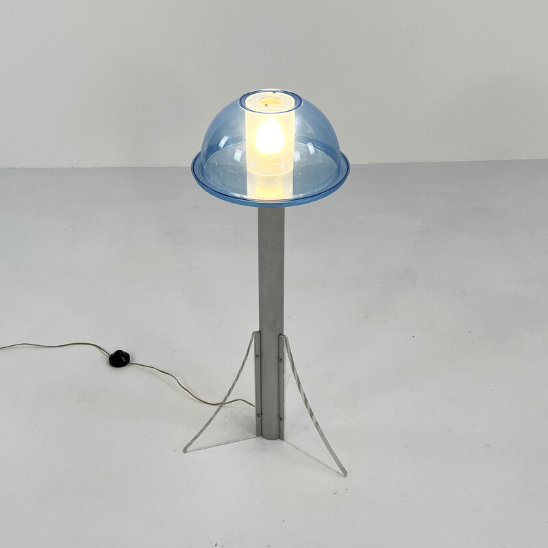 Postmodern vintage lamp in plexiglas by Guzzini, 1980s