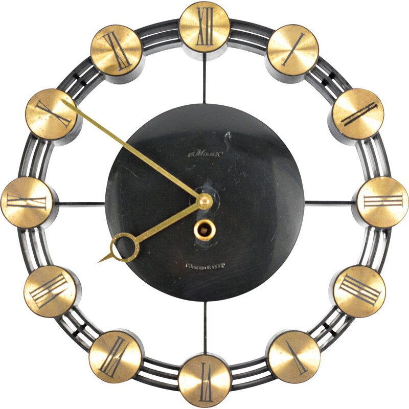 Vintage modernist wall clock by Mayak, 1960s