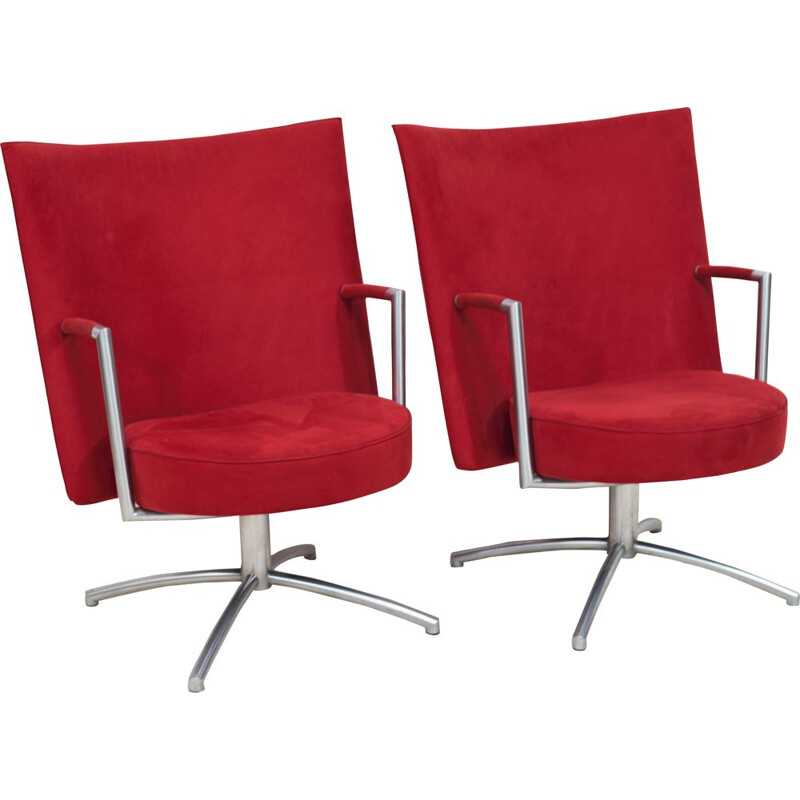 Pair of vintage "Partner" armchairs by Johannes Foersom & Peter Hiort-Lorentzen