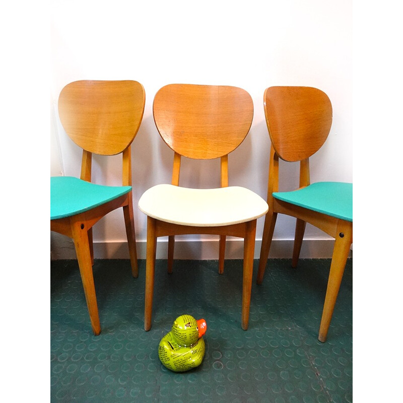 Set of 3 mid century Stella chairs - 1950s