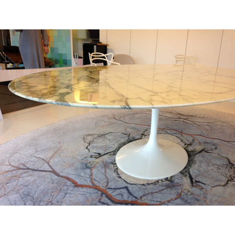 Knoll tulip table in marble and cast aluminum, Eero SAARINEN - 1970s