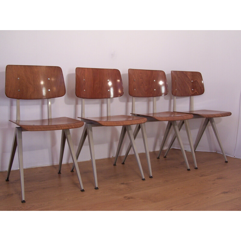 Set of 4 "S16" Pagwood Galvanitas chairs - 1950s